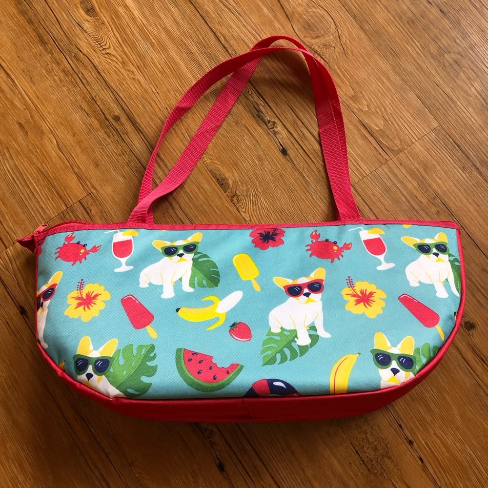 French Bulldog Beach Mat Blanket and Beach Bag